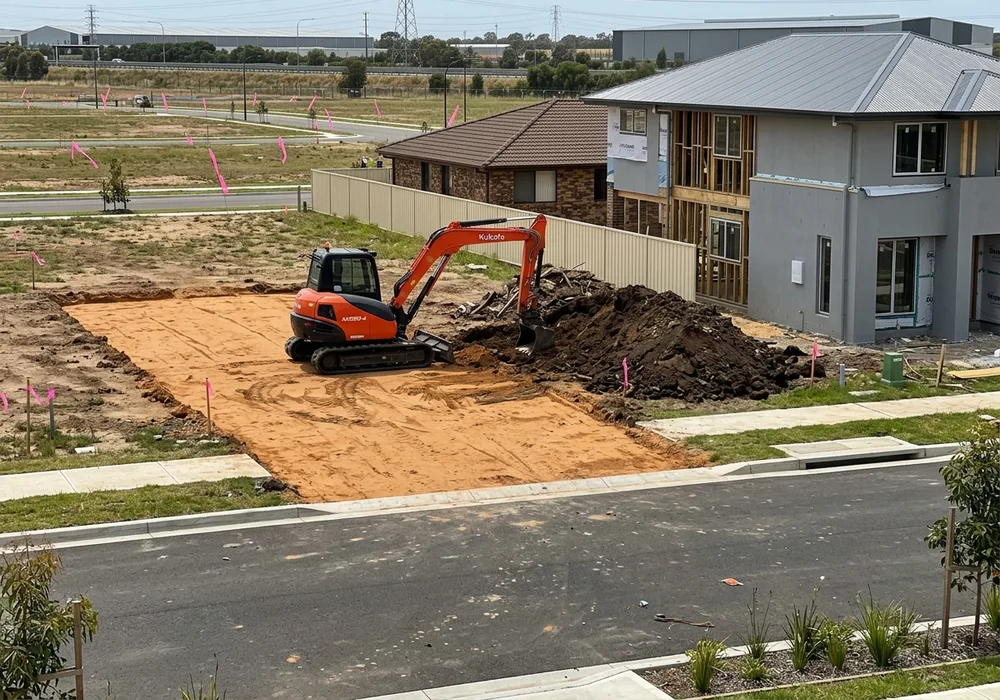 Site cut on a Cartwright block