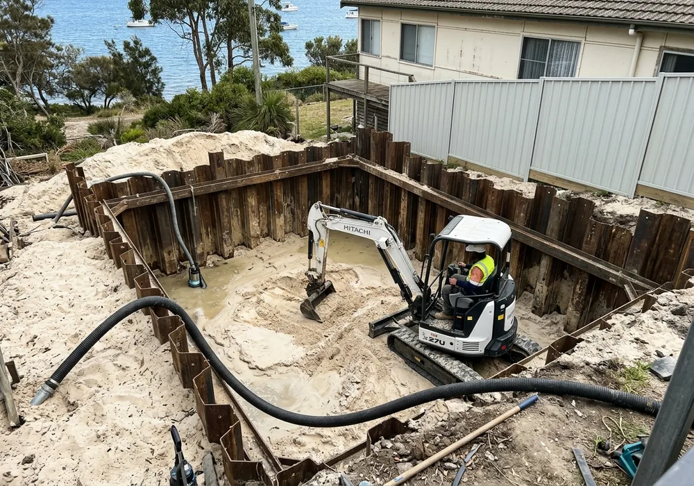 Site cut on a Arncliffe block
